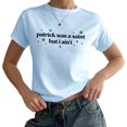 thumbnail image 1 of Patrick was a Saint But I Ain't Baby Tee - St Patricks Day Y2K Baby Tee, Irish Girl Paddy's Day Top, 1 of 7