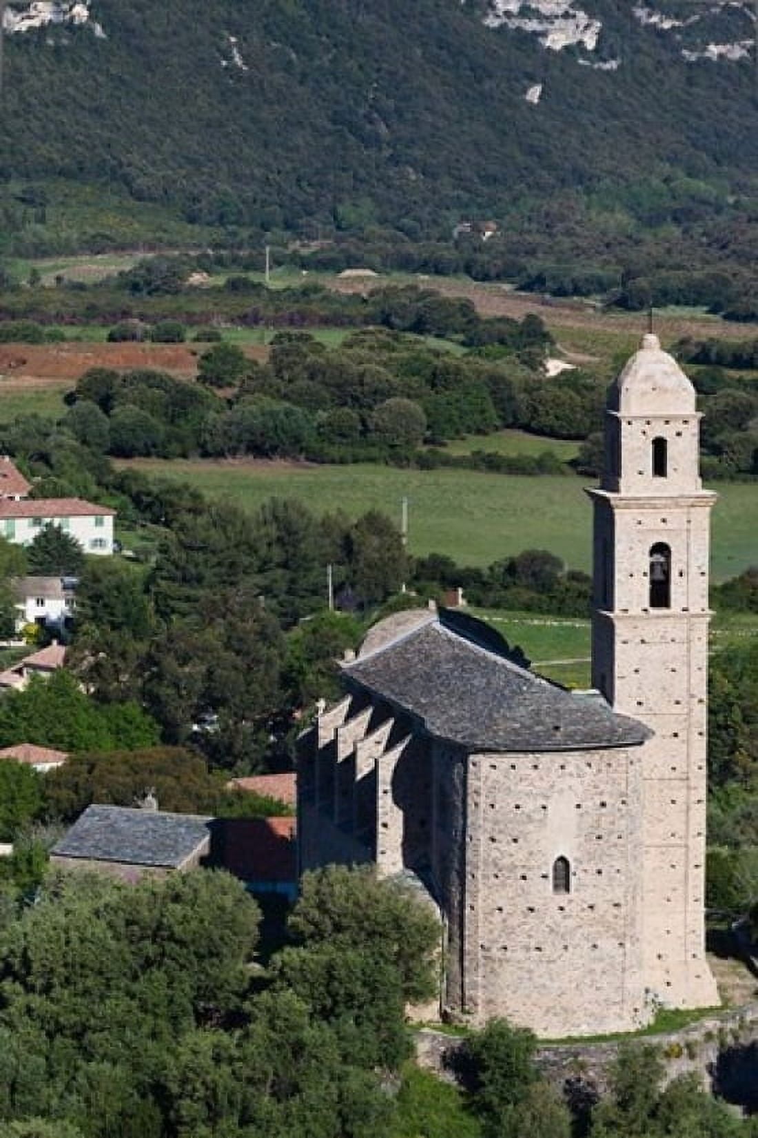 Patrimonio St-Martin church Canvas Art - Walter Bibikow DanitaDelimont (24 x 36)