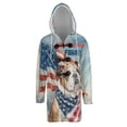 thumbnail image 1 of Patriot Bulldog We Will Never Forget Patriotic Remembrance Day All Over Print 3D Hooded Duffle Toggle Coat Dog Lover Gifts Idea - 12014, 1 of 6