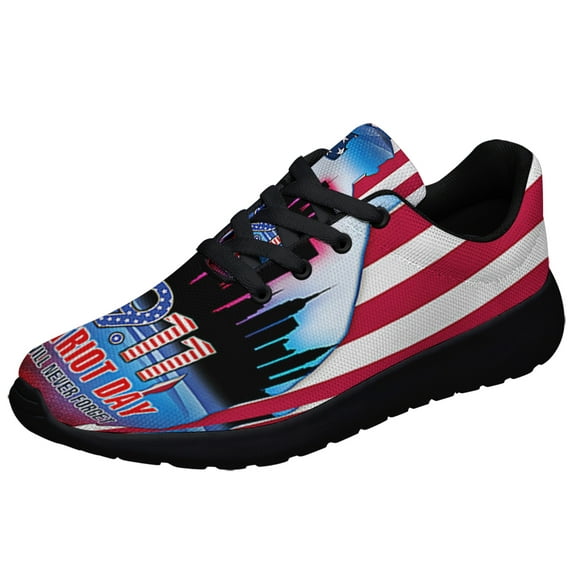 Patriot Day 911 September 11 911 Never Forget Shoes Sneakers Black Size 11.5