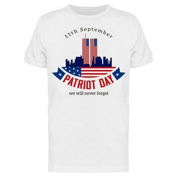 Patriot Day, Badge T-Shirt Men -Image by Shutterstock, Male Medium