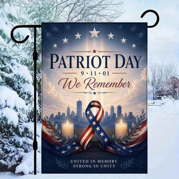 Patriot Day Remembrance FlagPatriotic Decorative Flag, Vintage American Eagle Flag for Outdoor Indoor Decor, 4th of July Memorial Day Veterans Day Independence Day Yard Porch Garden Wall Banner