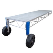 Patriot Docks 16 Straight Roll-in Jack Dock with Gray Poly Decking D-01121