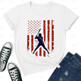 thumbnail image 1 of Patriot Dripline Baseball Graphic Casual Sports Gift Unisex T-Shirt, up to size 5XL, 1 of 3