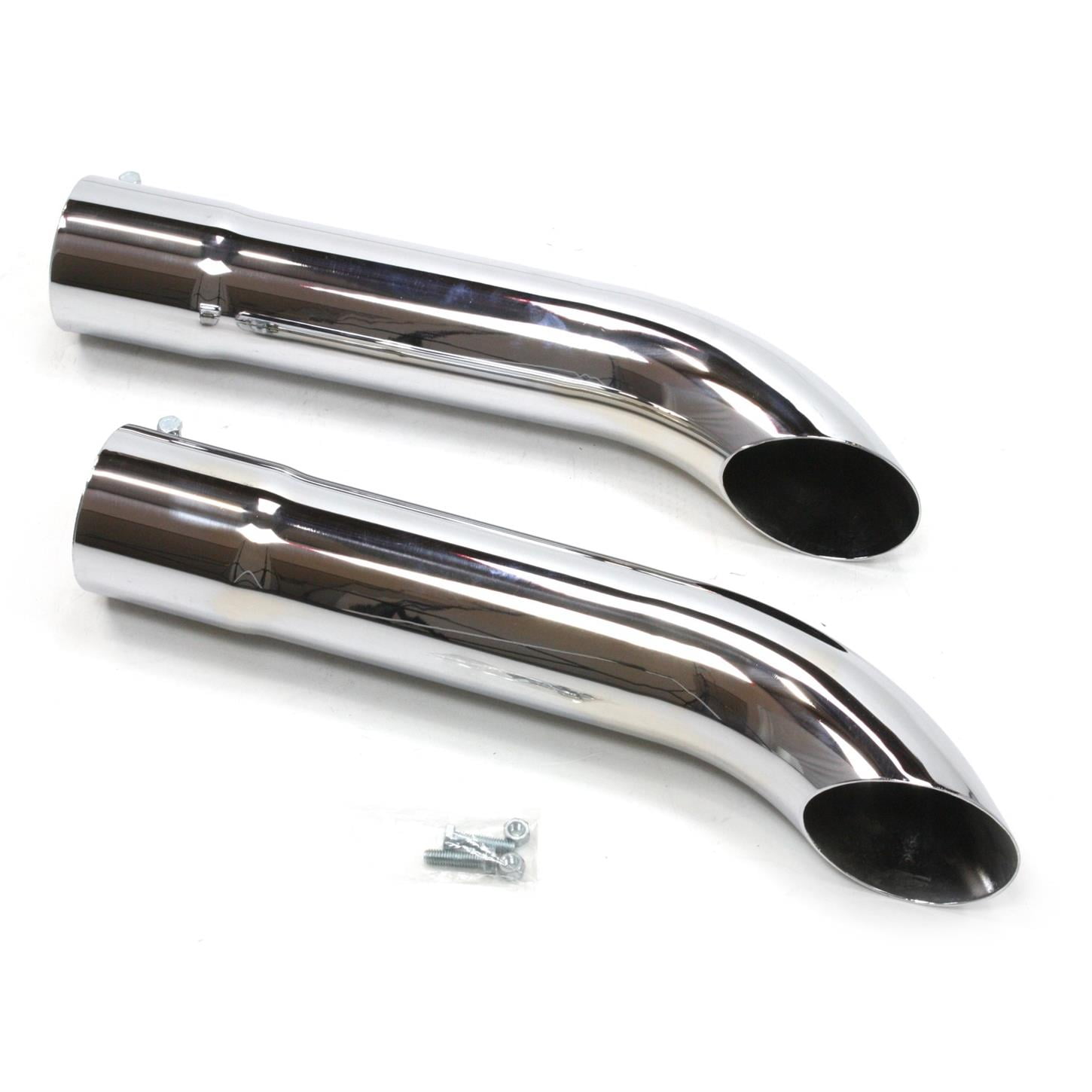 Patriot Exhaust H3818 Side Tubes Turnout Muffler Chrome, 20 Inch