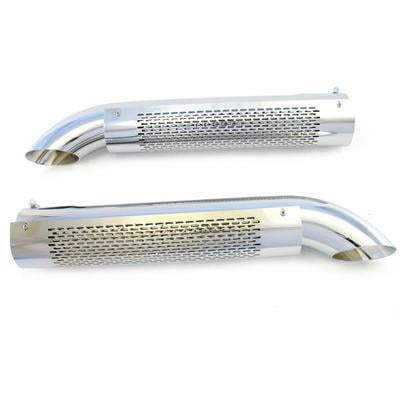 Patriot Exhaust Side Tube Turnouts w/Shield/Mufflers Chrome H3824 Patriot Exhaust Side Tube Turnouts w/Shield/Mufflers Chrome H3824