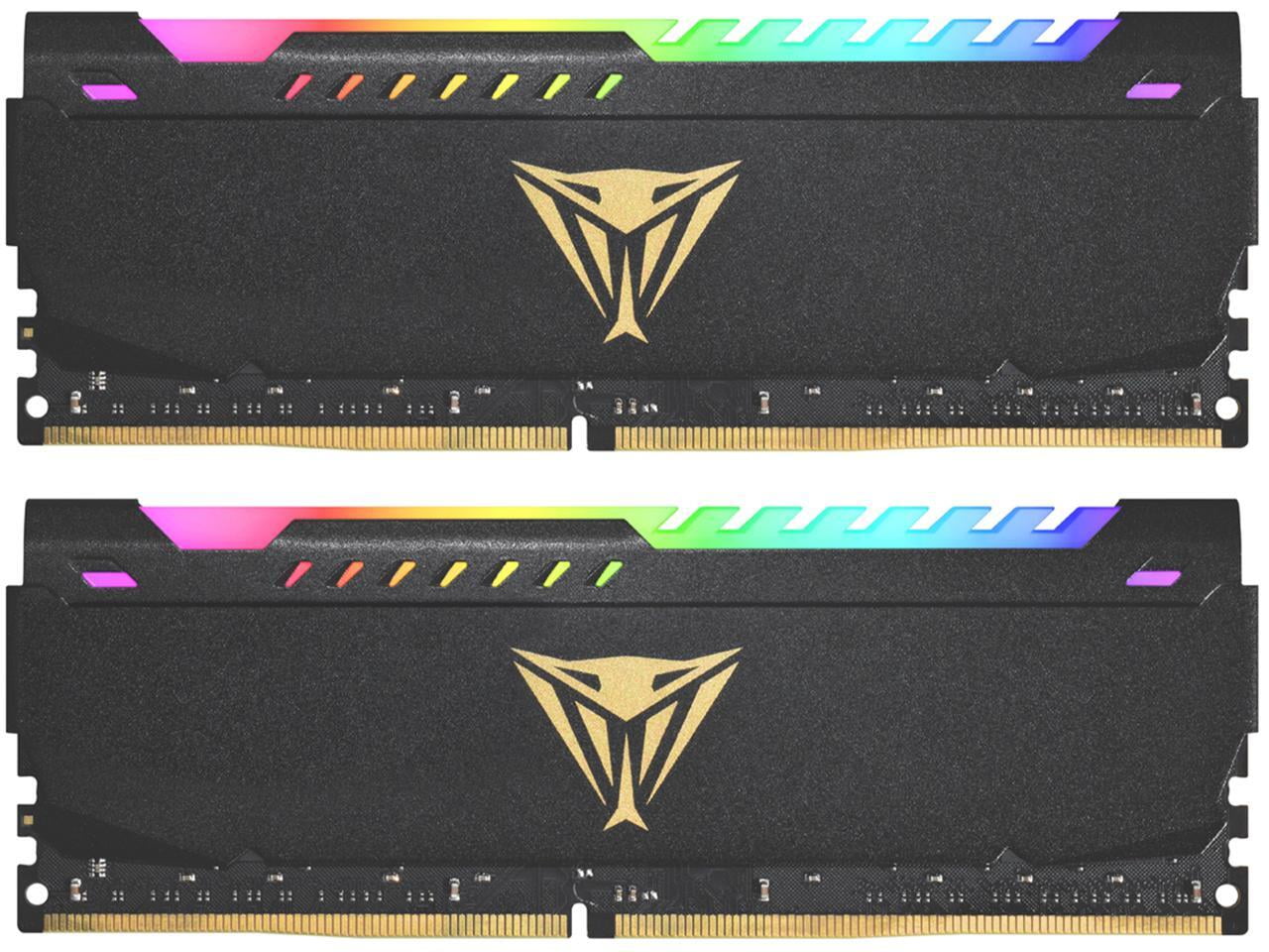 Patriot Viper Steel RGB 32GB DDR4 3600MHz UDIMM PC Gaming Memory