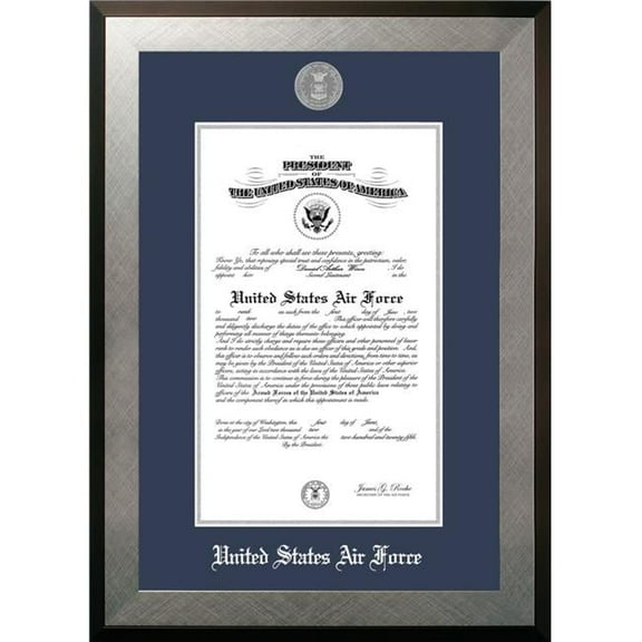 Patriot Frame's Air Force 8x10 Certificate Honors Frame with Silver Medallion