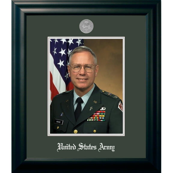 Patriot Frame's Army 8x10 Portrait Frame Silver Medallion