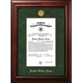thumbnail image 1 of Patriot Frame's Army 9x14 Certificate Executive Frame with Gold Medallion with Mahogany Filet, 1 of 1
