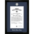 thumbnail image 1 of Patriot Frame's Navy 10x14 Certificate Black Frame Silver Medallion, 1 of 1