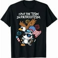 thumbnail image 1 of Patriot I Put The Tism In Patriotism Bold Eagle Athletic Pride Unisex T-Shirt up to size 5XL, 1 of 2