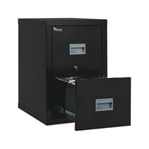 Patriot Insulated Two-Drawer Fire File 17.75w x 25d x 27.75h, Vertical File Cabinets, Black