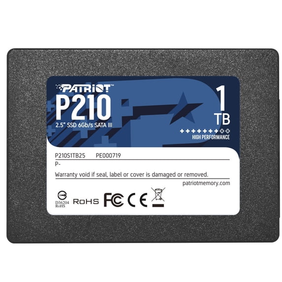 Patriot Memory P210 1 TB Solid State Drive, 2.5" Internal, SATA (SATA/600)