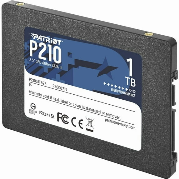 Patriot Memory P210 1 TB Solid State Drive, 2.5" Internal, SATA (SATA/600)