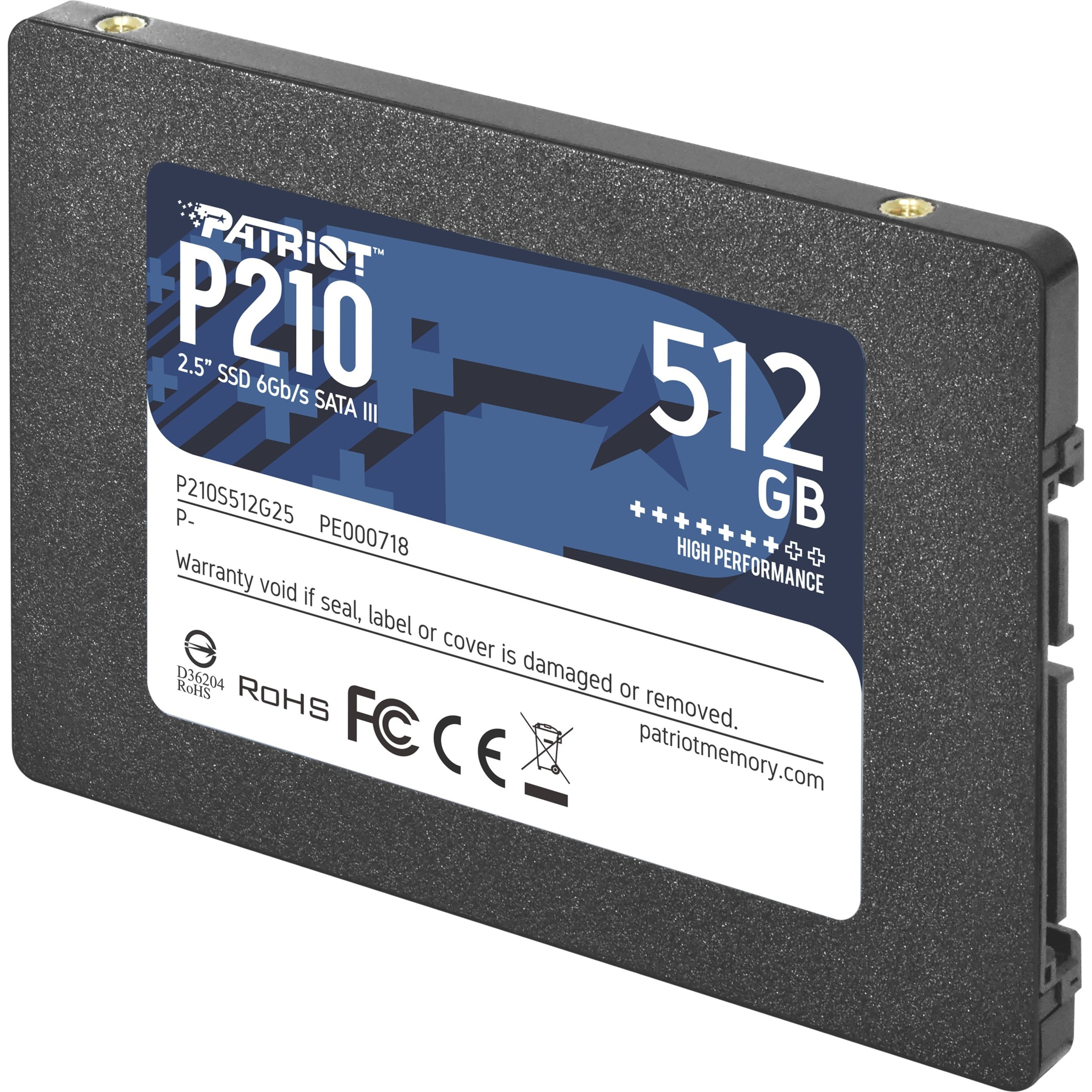 限定生産 Patriot P210 SATA 512GB SSD 2.5 Inch Internal Solid State Driv 内蔵型SSD 