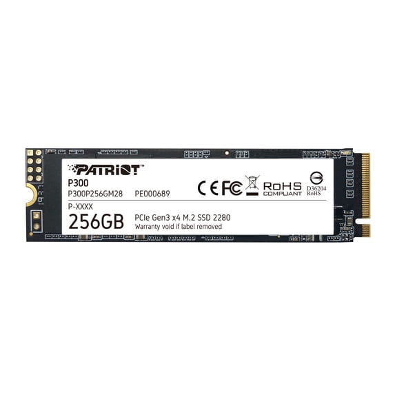 Patriot Memory P300 256GB Solid State Drive - M.2 2280 Internal - PCI Express NVMe (PCI Express NVMe 3.0 x4)