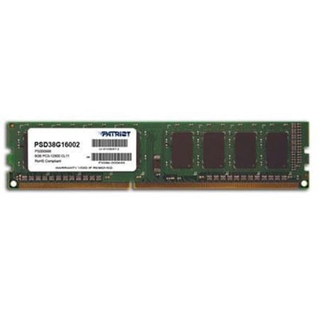 Patriot Memory Signature 8GB DDR3 SDRAM Memory Module - For Desktop PC - 8 GB - DDR3-1600/PC3-12800 DDR3 SDRAM - CL11 - Non-ECC - Unbuffered - 240-Pin - DIMM