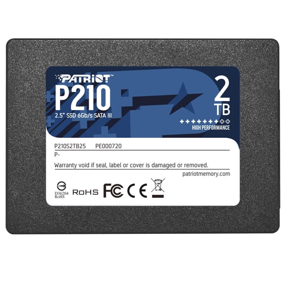 Patriot Memory P210 P210S2TB25 2 TB Solid State Drive - 2.5" Internal - SATA (SATA/600)