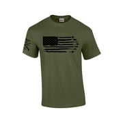 Patriot Pride By Air, By Land, By Sea American Military Mens Short Sleeve T-shirt Graphic Tee-Military-small