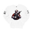 thumbnail image 1 of Patriot Pride Christmas Sweatshirt Packin Santa American Flag Crewneck Sweatshirt-White-xl, 1 of 1
