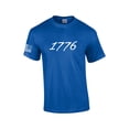 thumbnail image 1 of Patriot Pride Collection 1776 Patriotic Flag Sleeve Men's Short Sleeve Graphic Tee-Royal-medium, 1 of 4