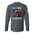 thumbnail image 1 of Patriot Pride Collection Your First Mistake Was Thinking I Was One of the Sheep Men's Long Sleeve T-shirt-Heather Grey-large, 1 of 4