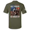 thumbnail image 1 of Patriot Pride Collection Your First Mistake Was Thinking I Was One of the Sheep Men's Short Sleeve T-shirt-Military-small, 1 of 4
