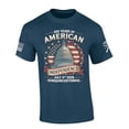 thumbnail image 1 of Patriot Pride Men's 250 Years of American Independence Semiquincentennial Short Sleeve T-Shirt, Patriotic Shirts for Men, Blue Dusk-X-Large, 1 of 2