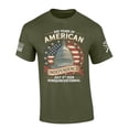 thumbnail image 1 of Patriot Pride Men's 250 Years of American Independence Semiquincentennial Short Sleeve T-Shirt, Patriotic Shirts for Men, Military Green-X-Large, 1 of 2