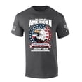 thumbnail image 1 of Patriot Pride Men's 250th Years of American Freedom USA Eagle Semiquincentennial Short Sleeve T-Shirt, Patriotic Shirts for Men, Heather Grey-4X-Large, 1 of 5