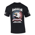 thumbnail image 1 of Patriot Pride Men's 250th Years of American Freedom USA Eagle Semiquincentennial Short Sleeve T-Shirt, Patriotic Shirts for Men, Black-5X-Large, 1 of 2