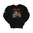 thumbnail image 1 of Patriot Pride Men's Funny Christmas Trump Train Is Coming To Town Crewneck Sweatshirt-Black-Medium, 1 of 1