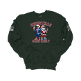 thumbnail image 1 of Patriot Pride Men's Funny Trump Santa Christmas Came Early Crewneck Sweatshirt-Forest Green-4X-Large, 1 of 1