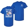 thumbnail image 1 of Patriot Pride Men’s Gildan Graphic T-Shirt – United States of America 250th Anniversary 1776–2026 Eagle Design -Antique Royal-Small, 1 of 2