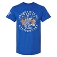 thumbnail image 1 of Patriot Pride Men’s Gildan Graphic T-Shirt – United States of America 250th Anniversary 1776–2026 Patriotic Eagle Design -Antique Royal-Small, 1 of 2