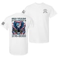 thumbnail image 1 of Patriot Pride Men’s Graphic T-Shirt – 250 Years Eagle 1776–2026 Semiquincentennial American Tribute Design, White, 4XL, 1 of 5
