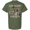 thumbnail image 1 of Patriot Pride Men's Graphic T-Shirt - 250 Years, We The People, Lady Liberty with American Flag Background Design-Military-Large, 1 of 2