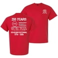 thumbnail image 1 of Patriot Pride Men’s Graphic T-Shirt – 250 Years We The People Semiquincentennial 1776–2026 American Flag Design, Red, Small, 1 of 2