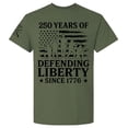 thumbnail image 1 of Patriot Pride Men's Graphic T-Shirt - Soliders in American Flag, 250 Years of Defending Liberty Since 1776 Design-Military-6xl, 1 of 2