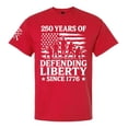 thumbnail image 1 of Patriot Pride Men's Graphic T-Shirt - Soliders in American Flag, 250 Years of Defending Liberty Since 1776 Design-Red-XXL, 1 of 2