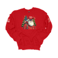 thumbnail image 1 of Patriot Pride Men's Political Christmas Santa Claus Wearing Trump MAGA Cap Crewneck Sweatshirt-Red-XX-Large, 1 of 1