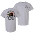 thumbnail image 1 of Patriot Pride Men’s T-Shirt – 250th Anniversary of America, Born to Stand Free, Eagle Design, White, 5X-Large, 1 of 2