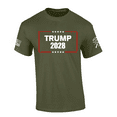 thumbnail image 1 of Patriot Pride Men's Trump 2028 Stars Graphic Short Sleeve T-Shirt -Military-large, 1 of 1