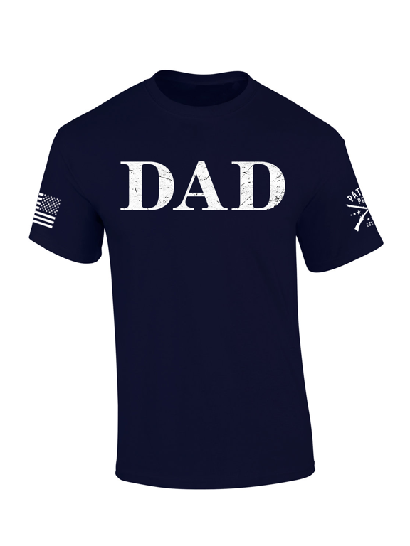 Patriot Pride Mens Dad Noun Definition Flag Sleeve Short Sleeve T-Shirt-Navy-Medium