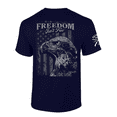 thumbnail image 1 of Patriot Pride Mens Graphic T-Shirt - Freedom Isn't Free American Flag, Bald Eagle-Navy-small, 1 of 1