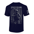 thumbnail image 1 of Patriot Pride Mens Graphic T-Shirt - Freedom Isn't Free American Flag, Solider-Navy-6xl, 1 of 1
