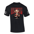 thumbnail image 1 of Patriot Pride Mens Trump Cowboy Cigar Label Short Sleeve T-Shirt-Black-Small, 1 of 1