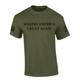 thumbnail image 1 of Patriot Pride Mens Trump MAGA Making America Great Again Short Sleeve Tshirt-Military Green-6X-Large, 1 of 1