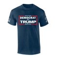 thumbnail image 1 of Patriot Pride Mens Trump Tshirt Democrat For Trump Short Sleeve T-shirt-Heather Navy-xxl, 1 of 1